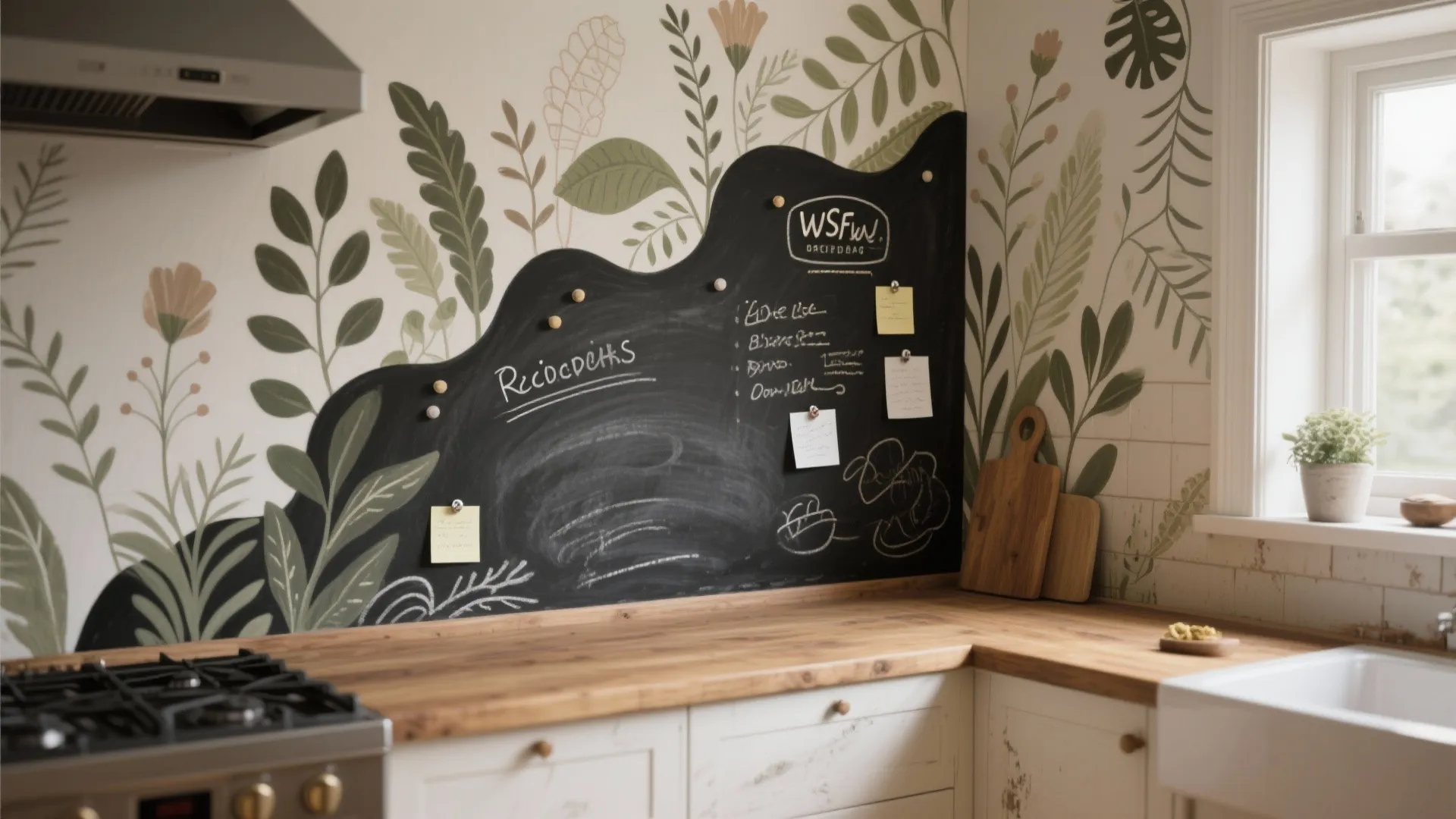 5. Chalkboard + Mural Hybrid