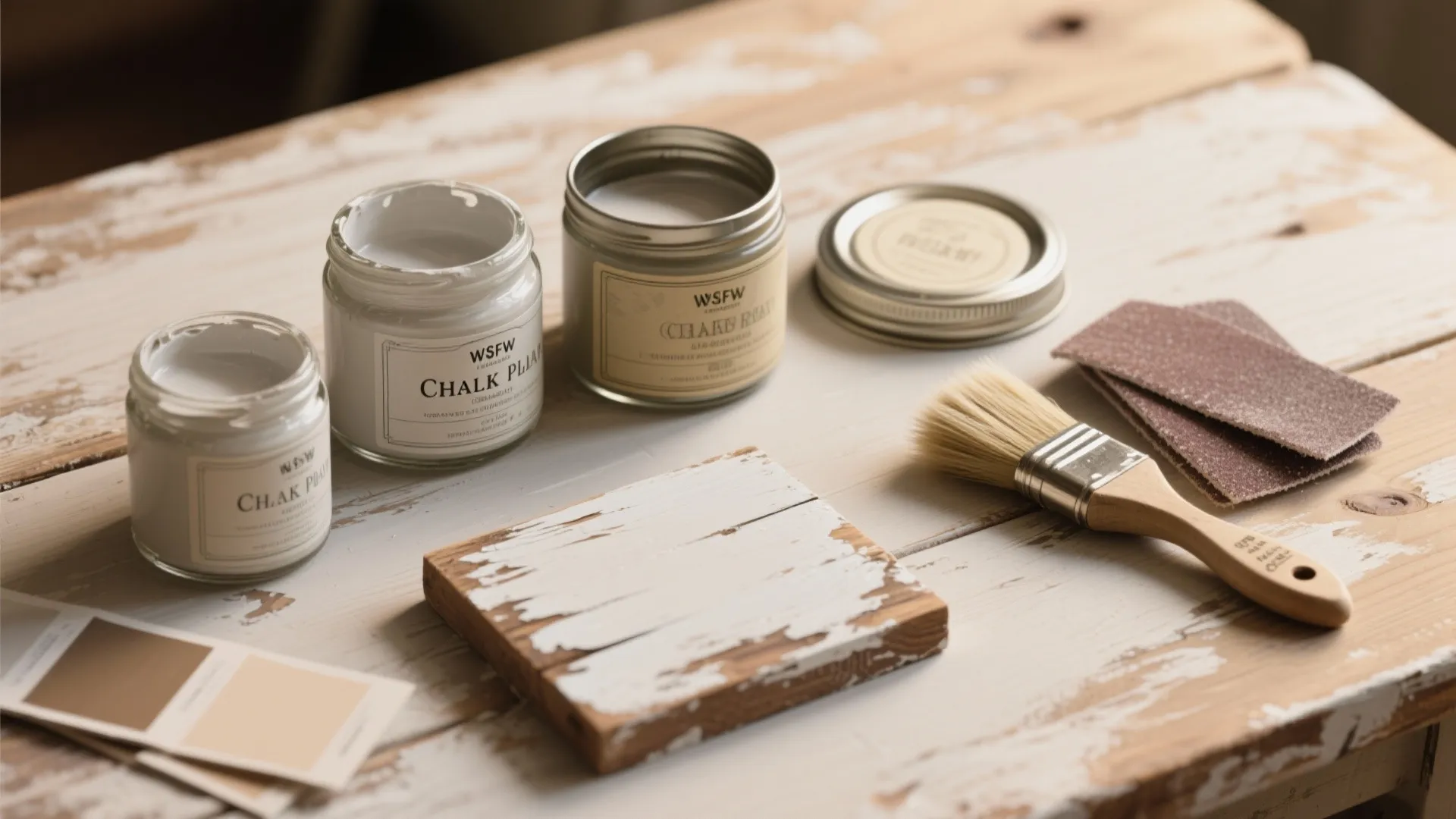 4. Chalk paint and wax for vintage charm