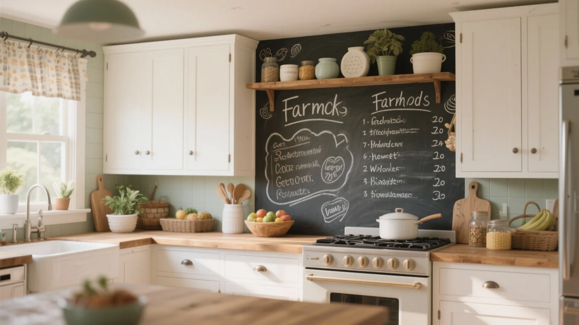 10. Chalkboard Backsplash