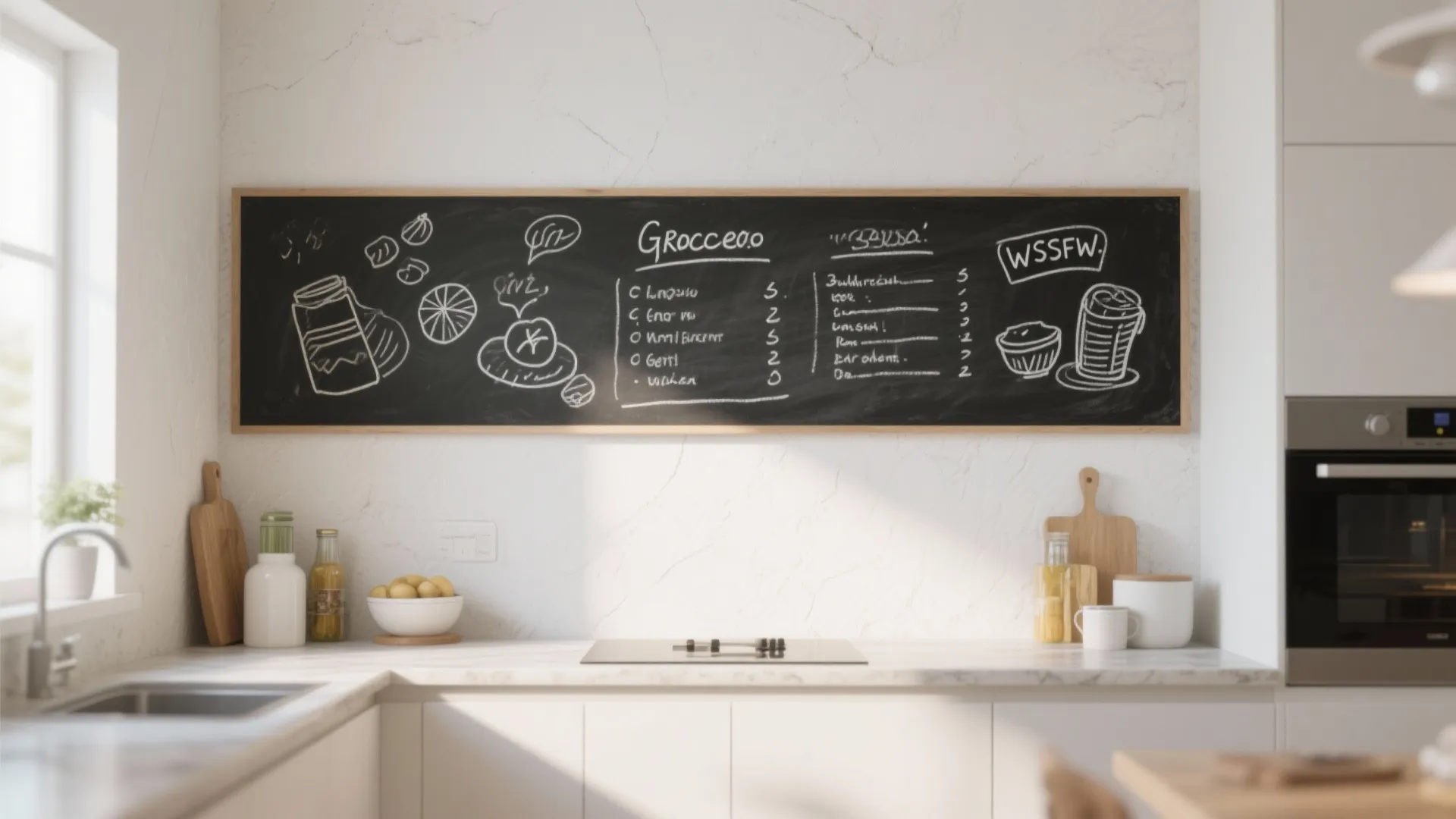 3. Chalkboard Paint Section