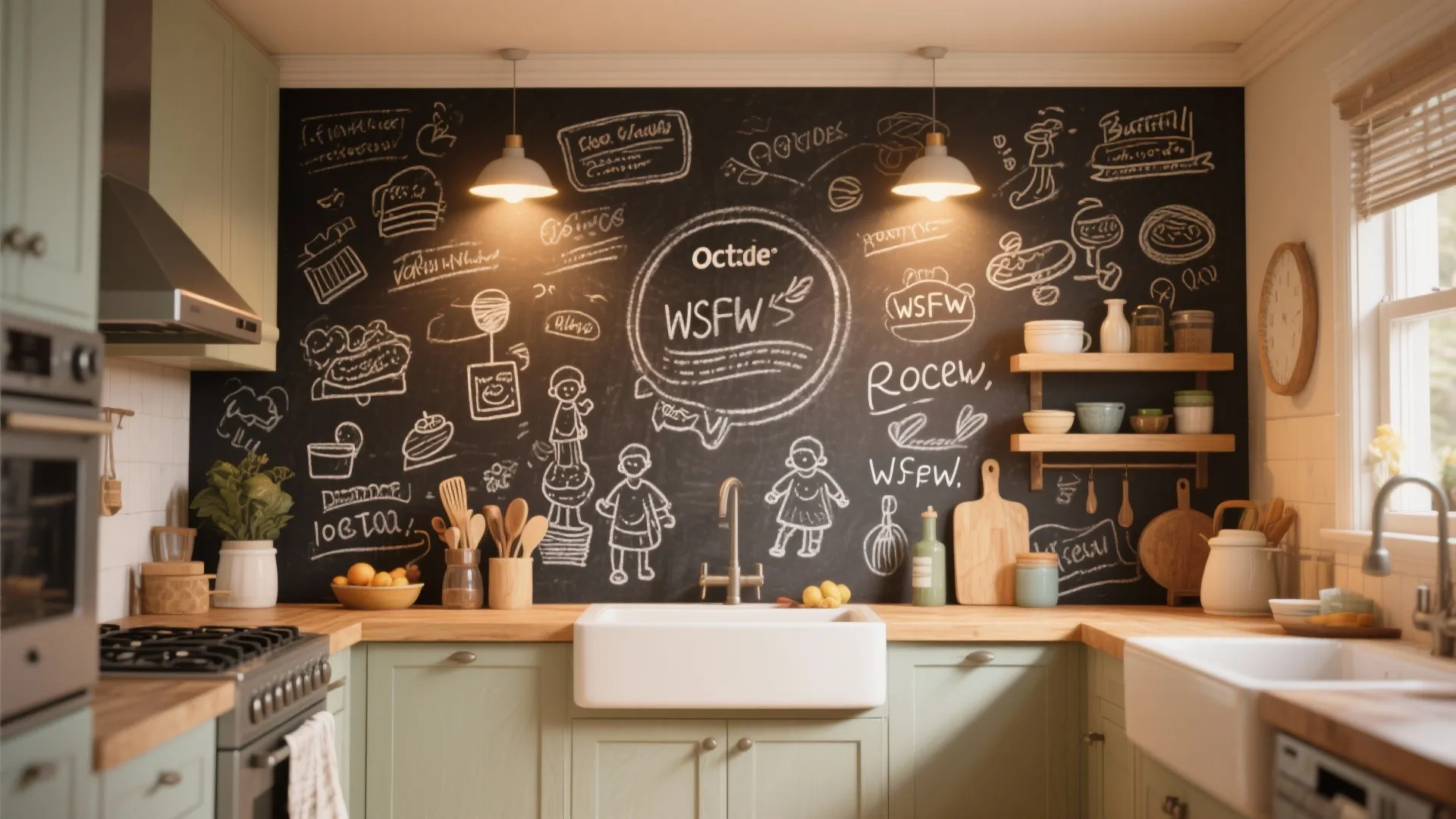 7. Chalkboard Paint Wall