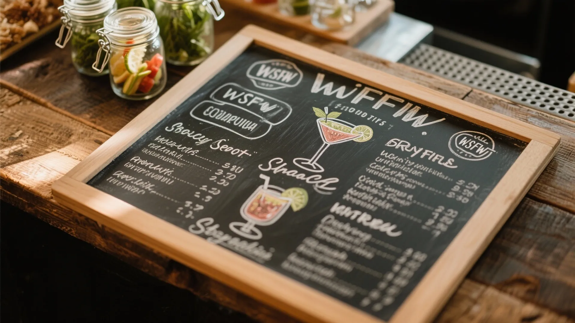 5. Chalkboard Drink Menu