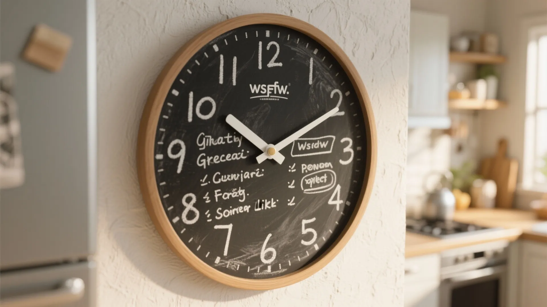 4. Chalkboard Clock