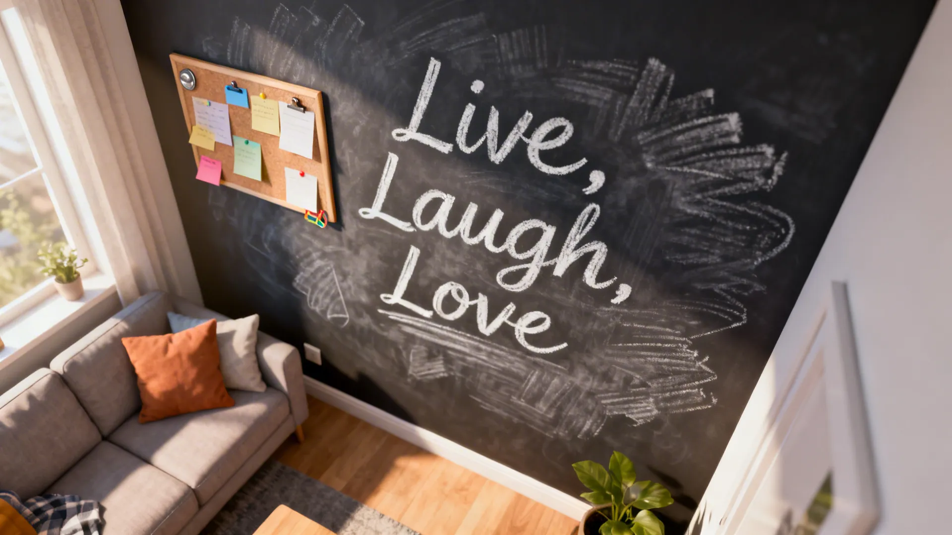 5. Chalkboard-style quote for flexibility