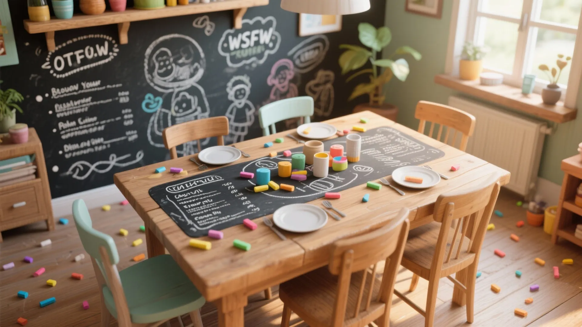 3. Chalkboard Paint Fun