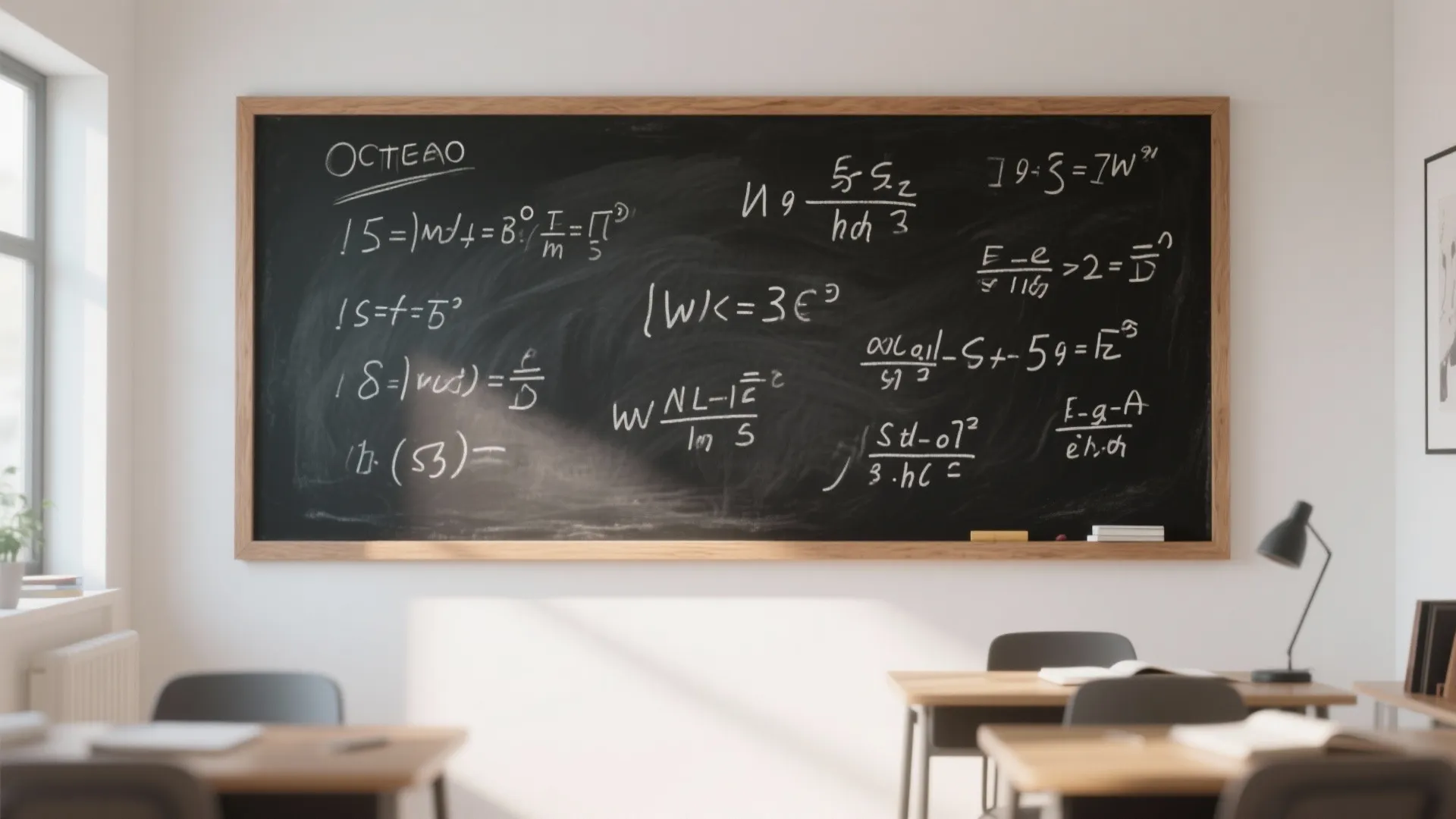 Tip 1: Chalkboard Equation Wall