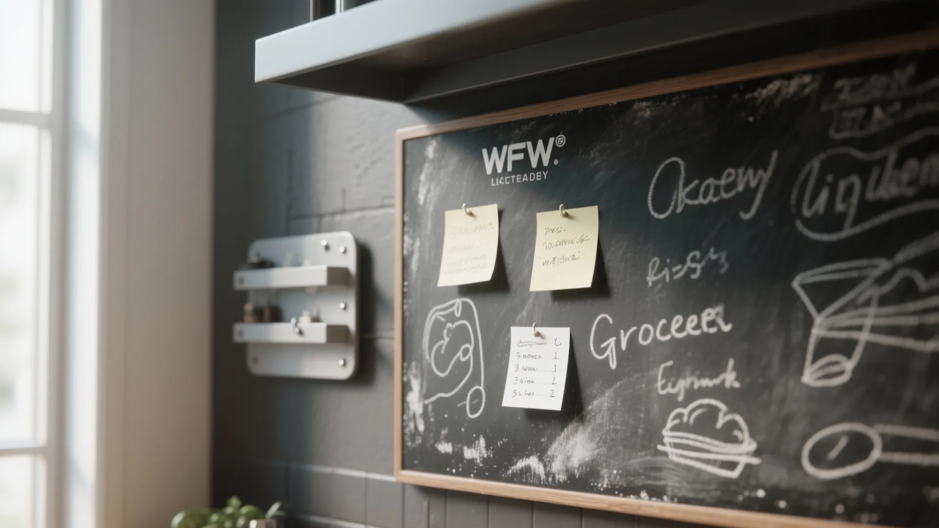 4. Chalk-Board Machine Finish for Functional Walls