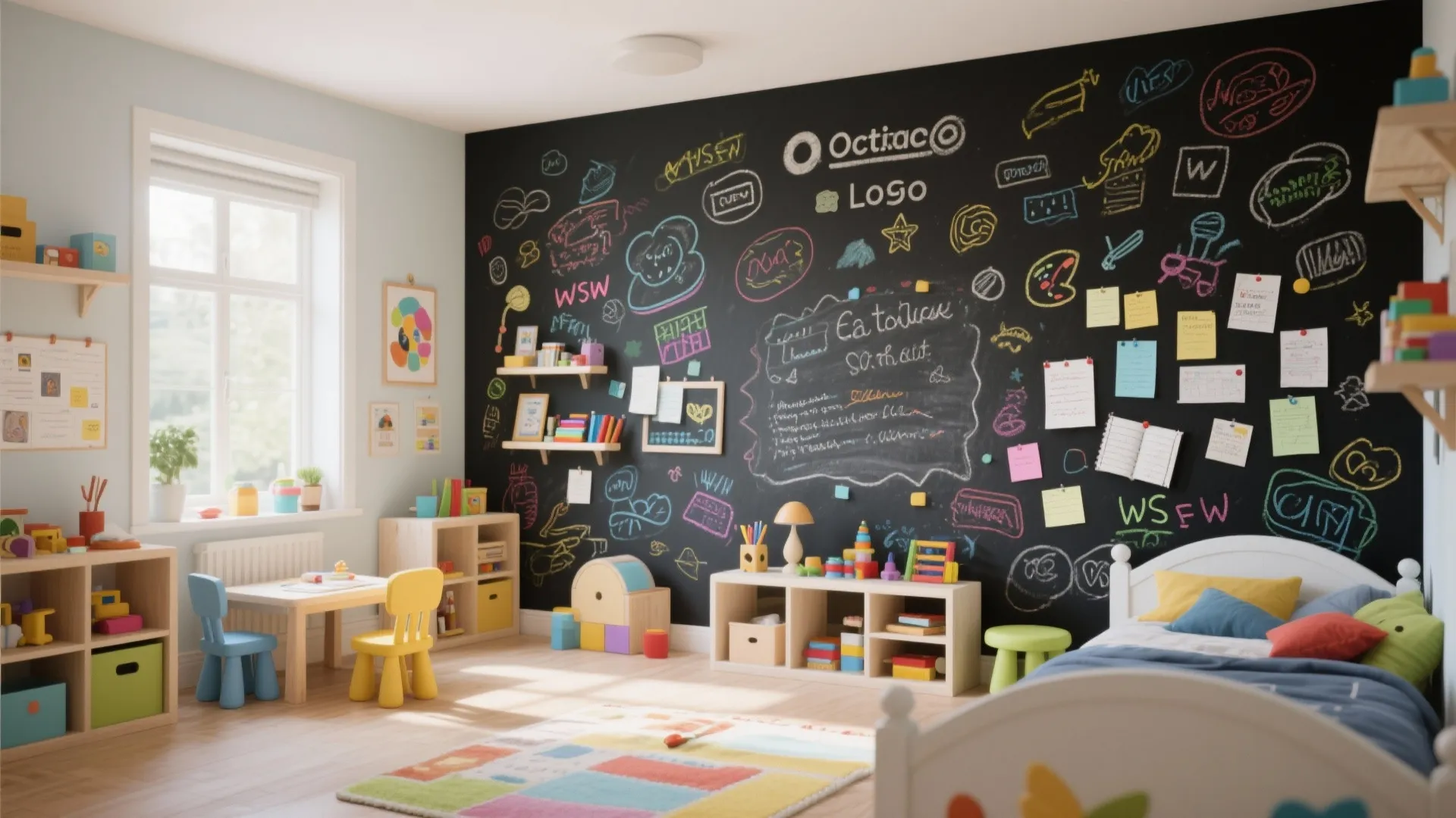 Interactive Chalkboard Walls