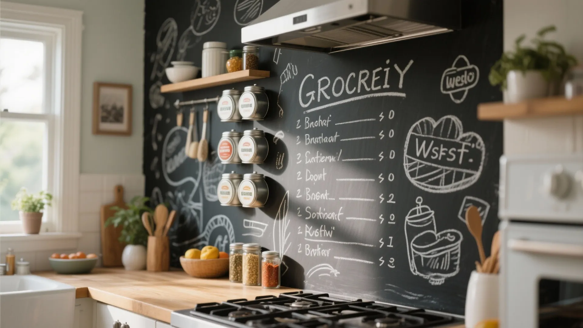 7. Chalkboard or Magnetic Wall