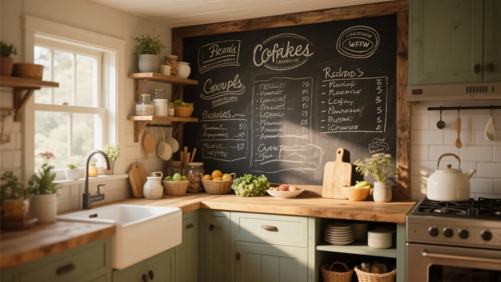 4. Statement Chalkboard Wall