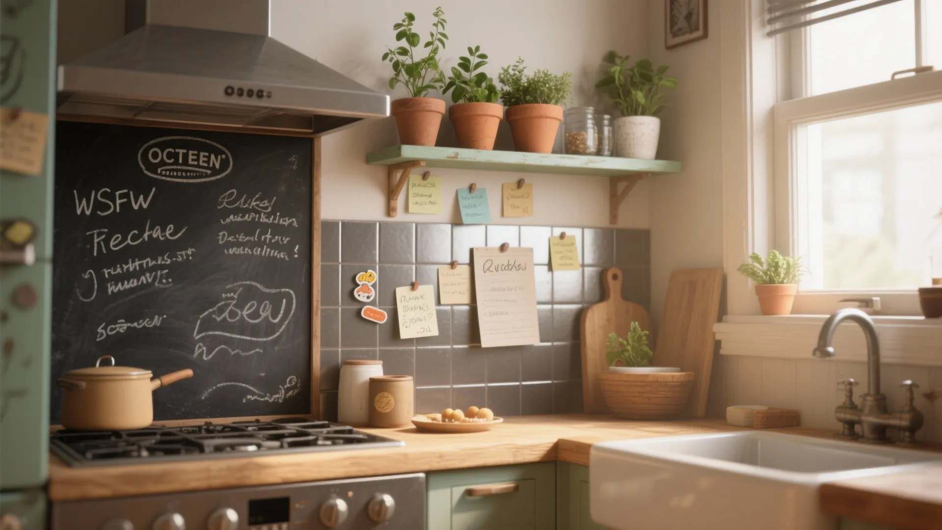 5. Chalkboard, Magnetic Panels, or Mixed Materials