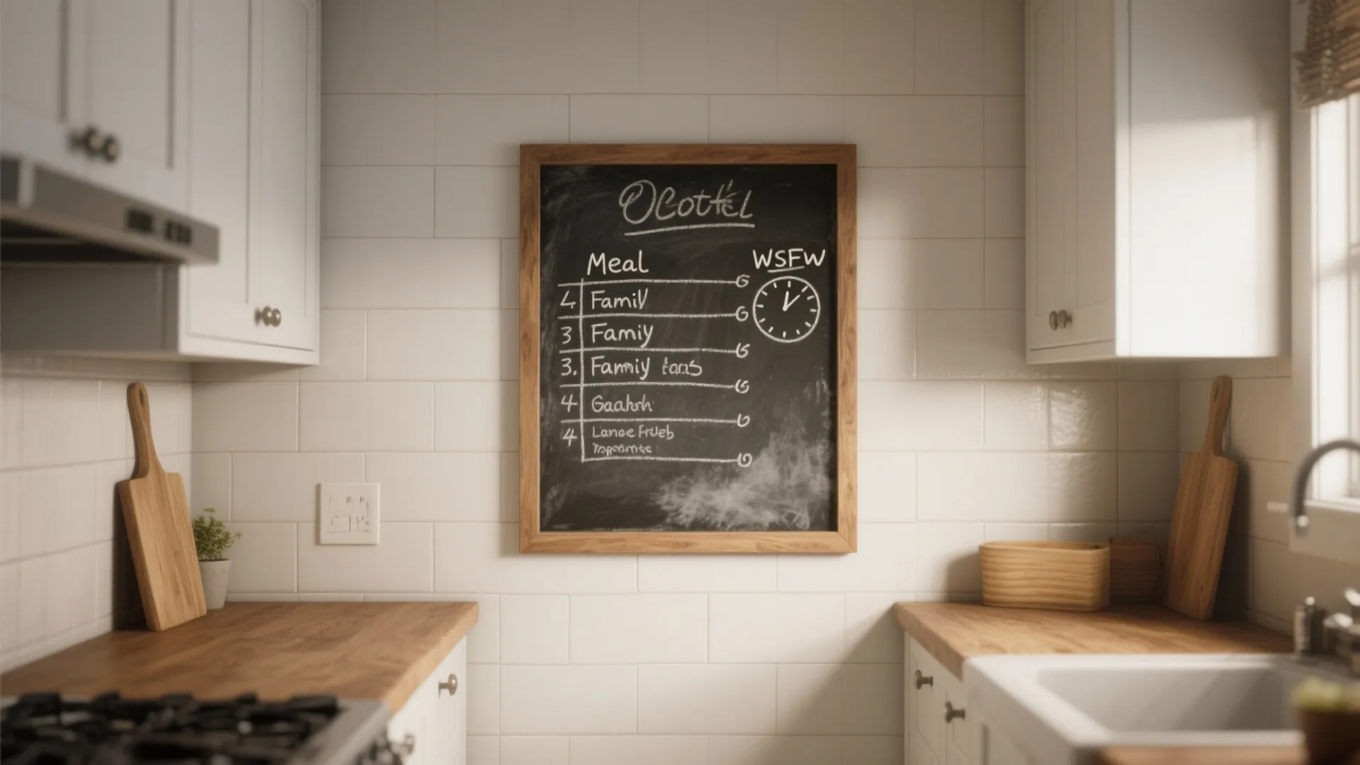 3. Chalkboard Tile Panel