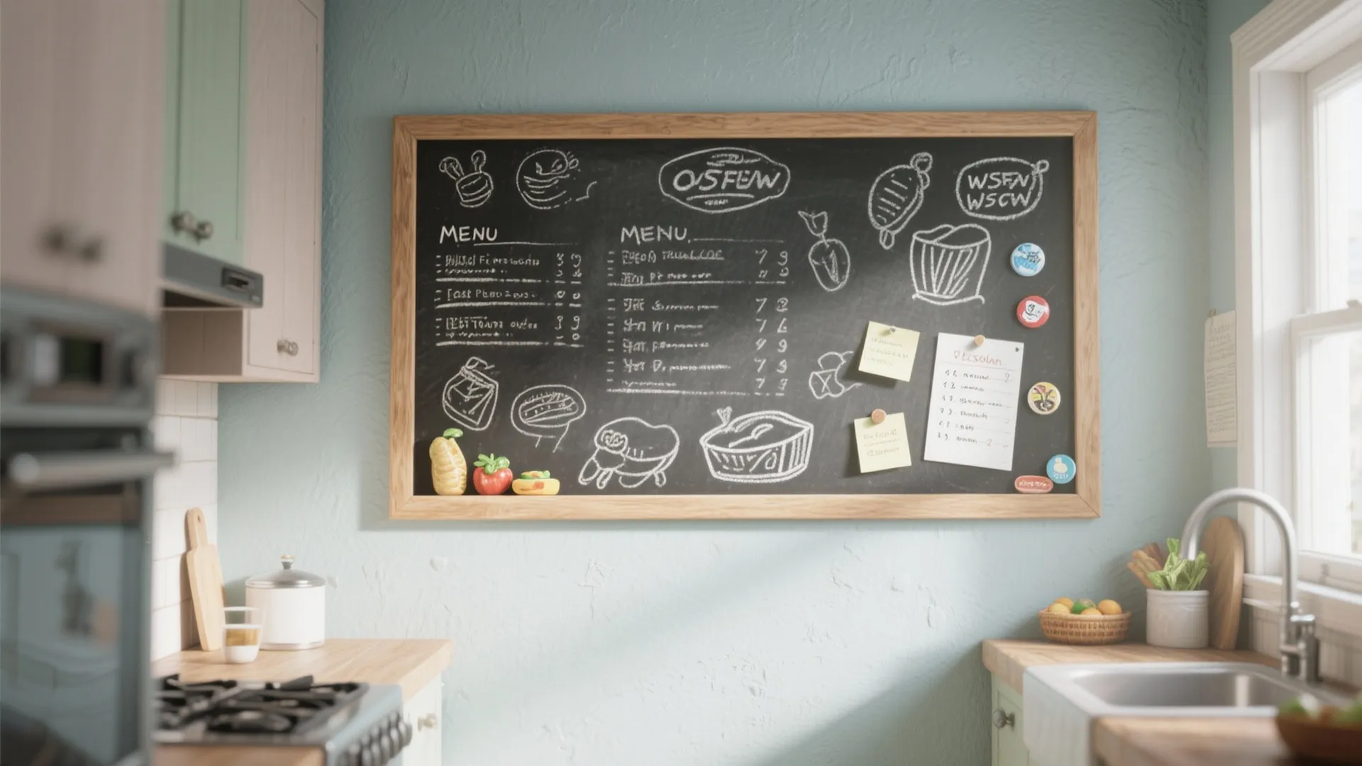 4. Add function with chalkboard or magnetic paint zones