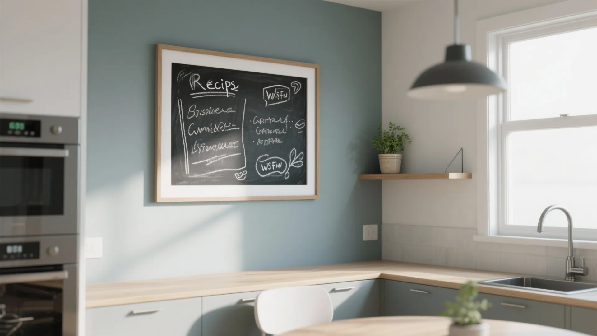 3. Chalkboard Accent Zones with a Modern Twist