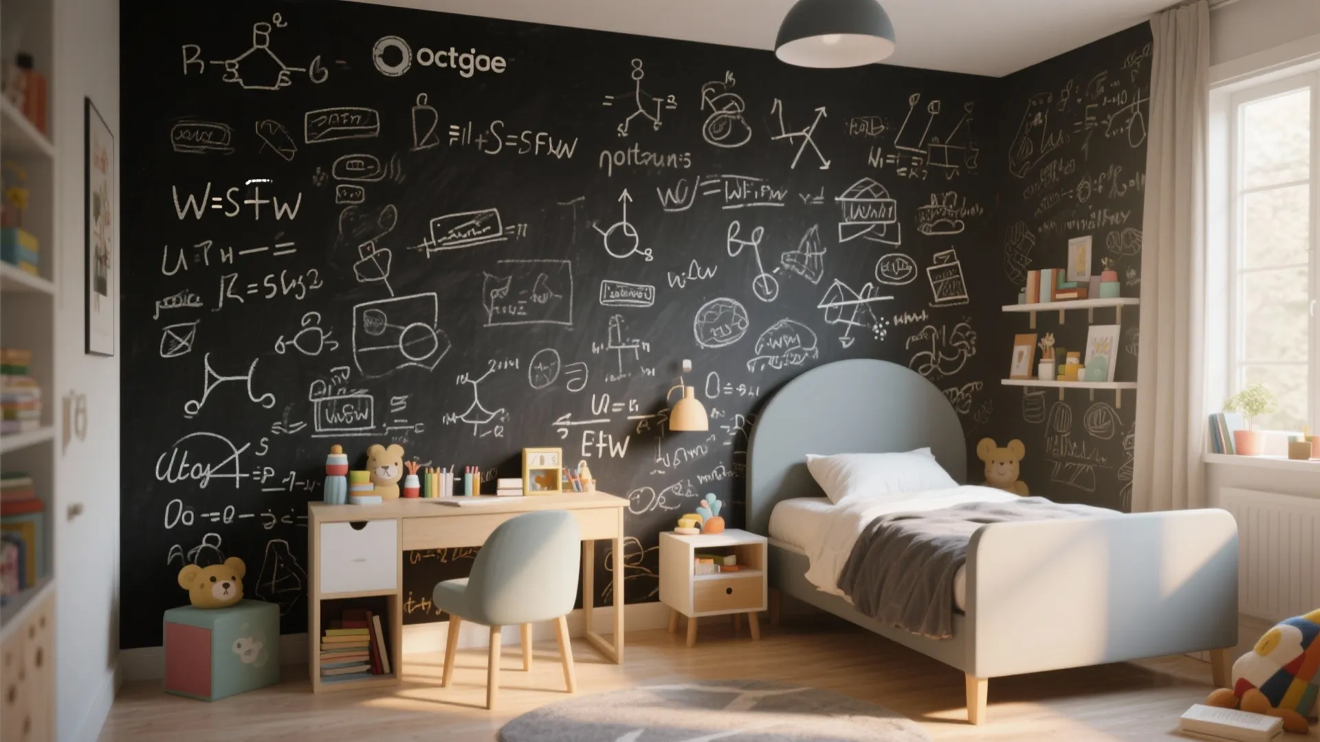 Tip 1: Wall-to-Wall Chalkboard Paint
