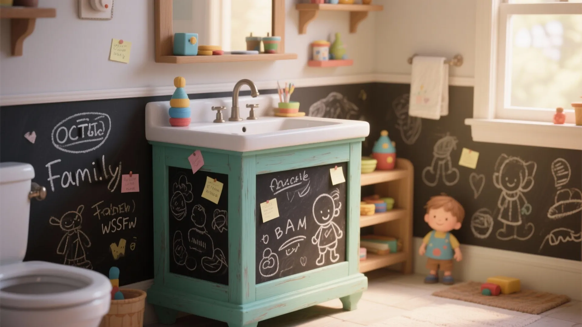 5. Chalkboard or Writable Surfaces