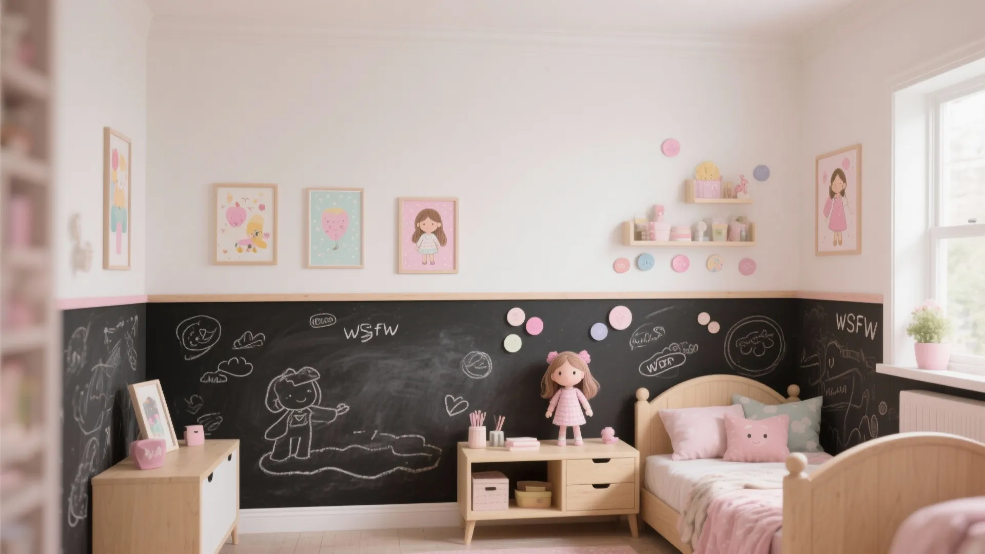 Idea 4: Chalkboard Base + Magnetic Stripe