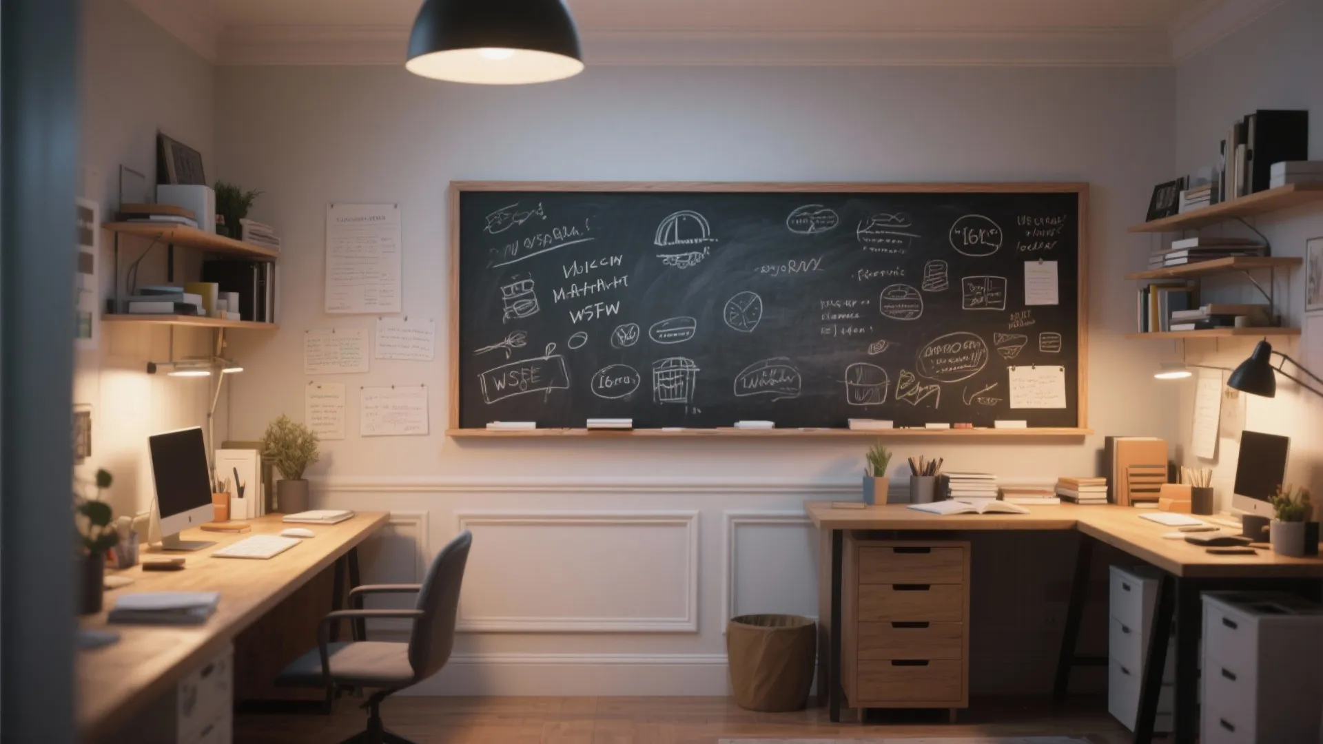 5. Chalkboard or Whiteboard Paint