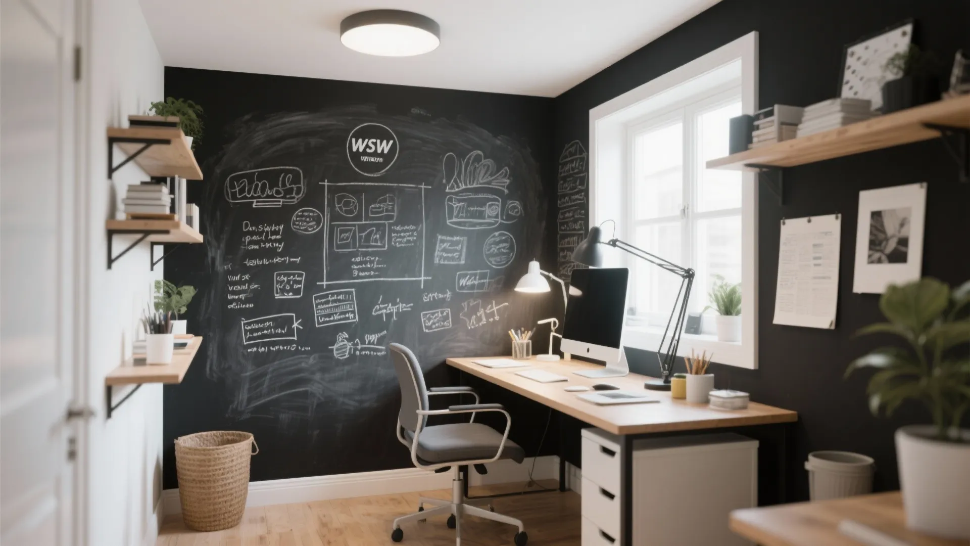 5. Chalkboard or Whiteboard Paint