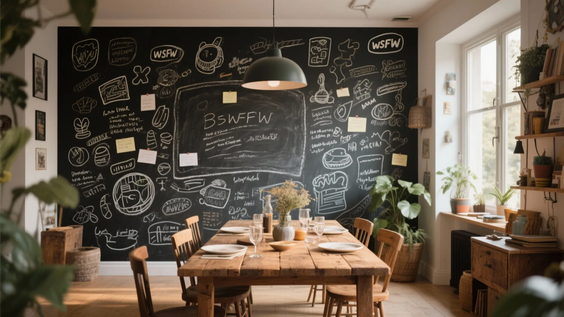 9. Chalkboard or Writable Wall