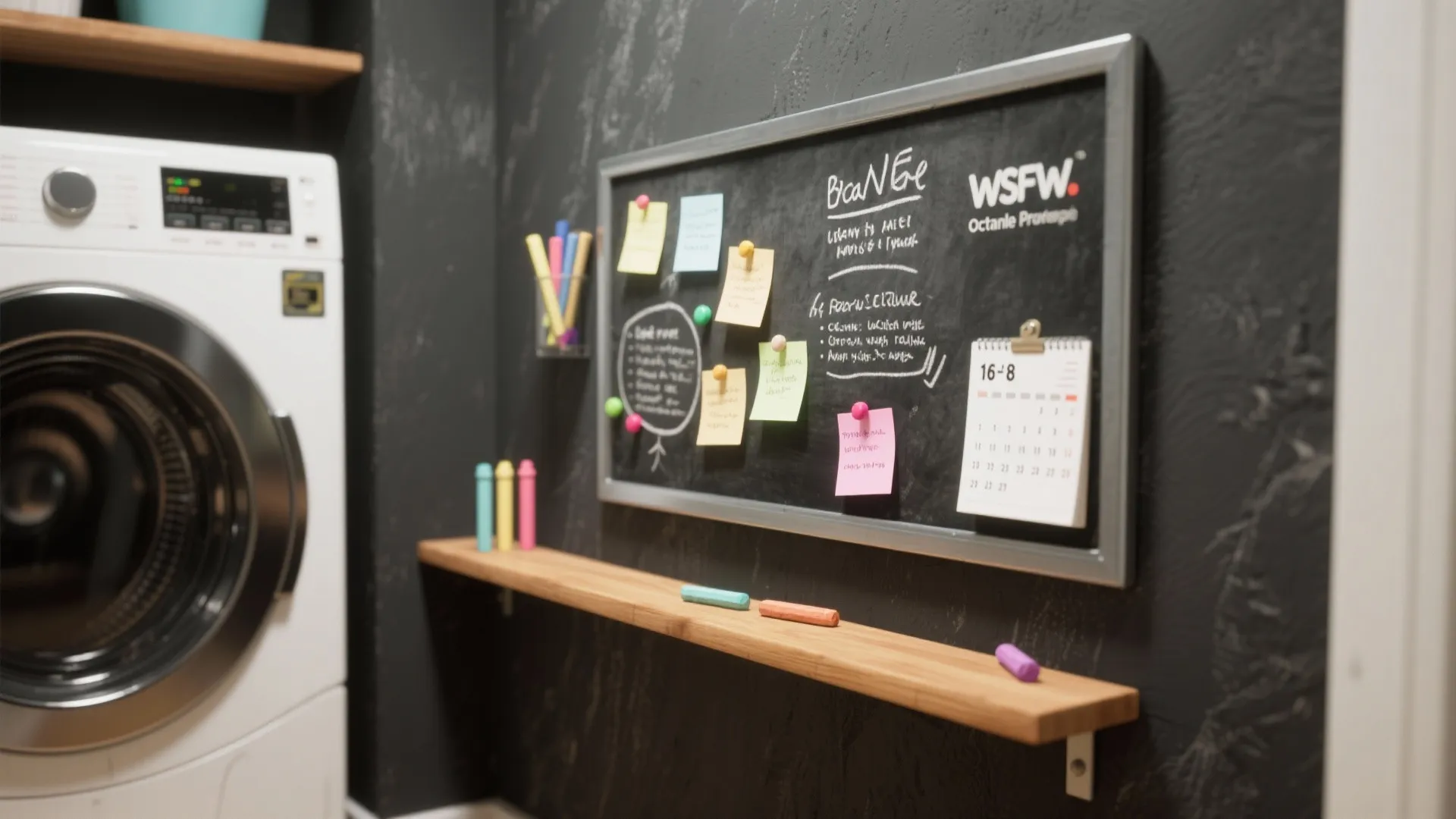 4. Chalkboard or Magnetic Wall