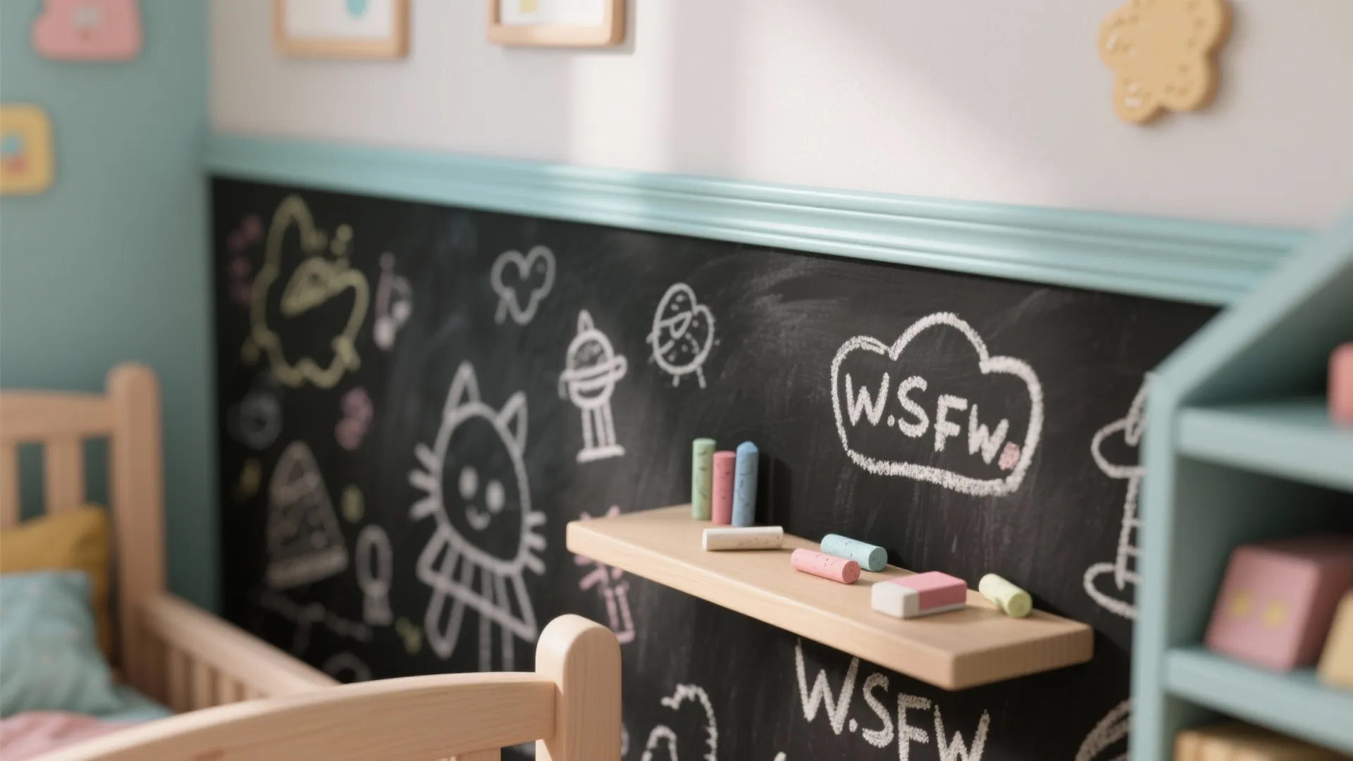 2. Chalkboard Accent Wall