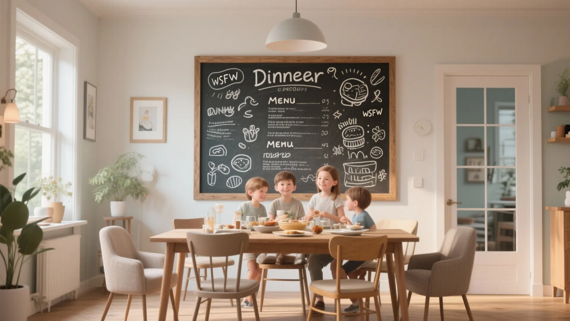 8. Chalkboard or Writable Wall