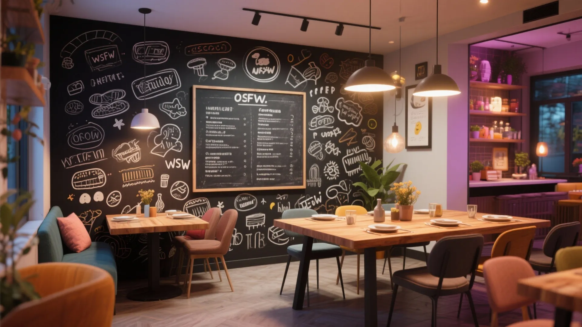 9. Chalkboard or Writable Walls