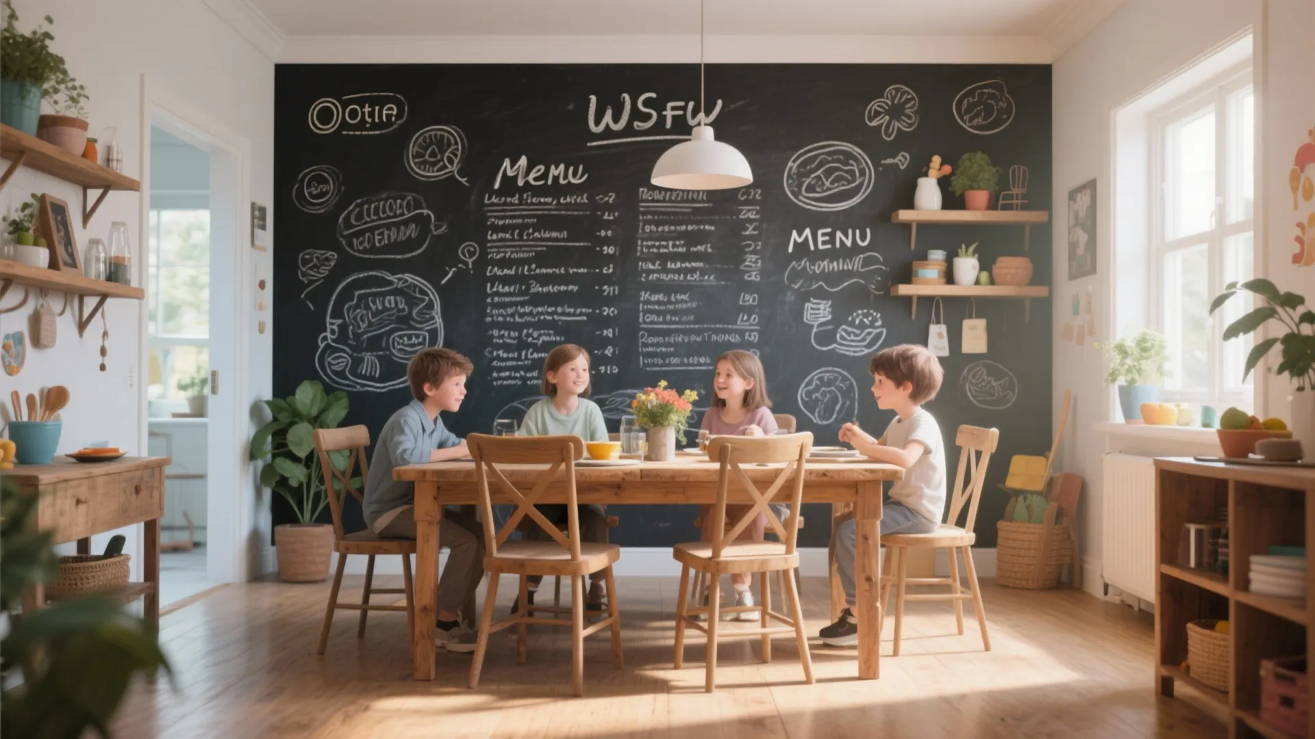 10. Chalkboard Paint Wall