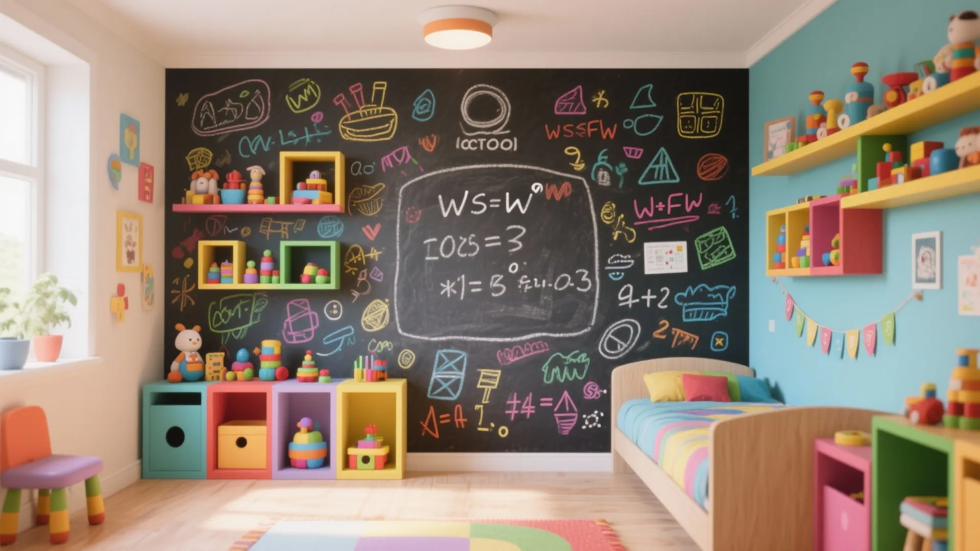 Interactive Chalkboard Walls