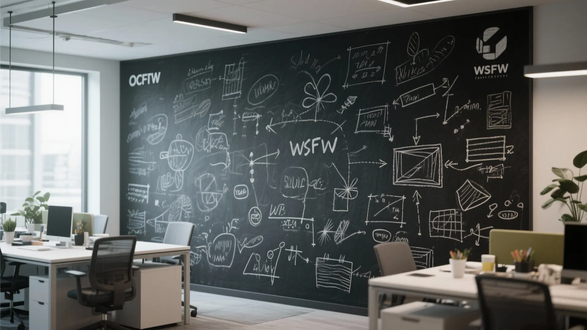 4. Chalkboard or Whiteboard Walls