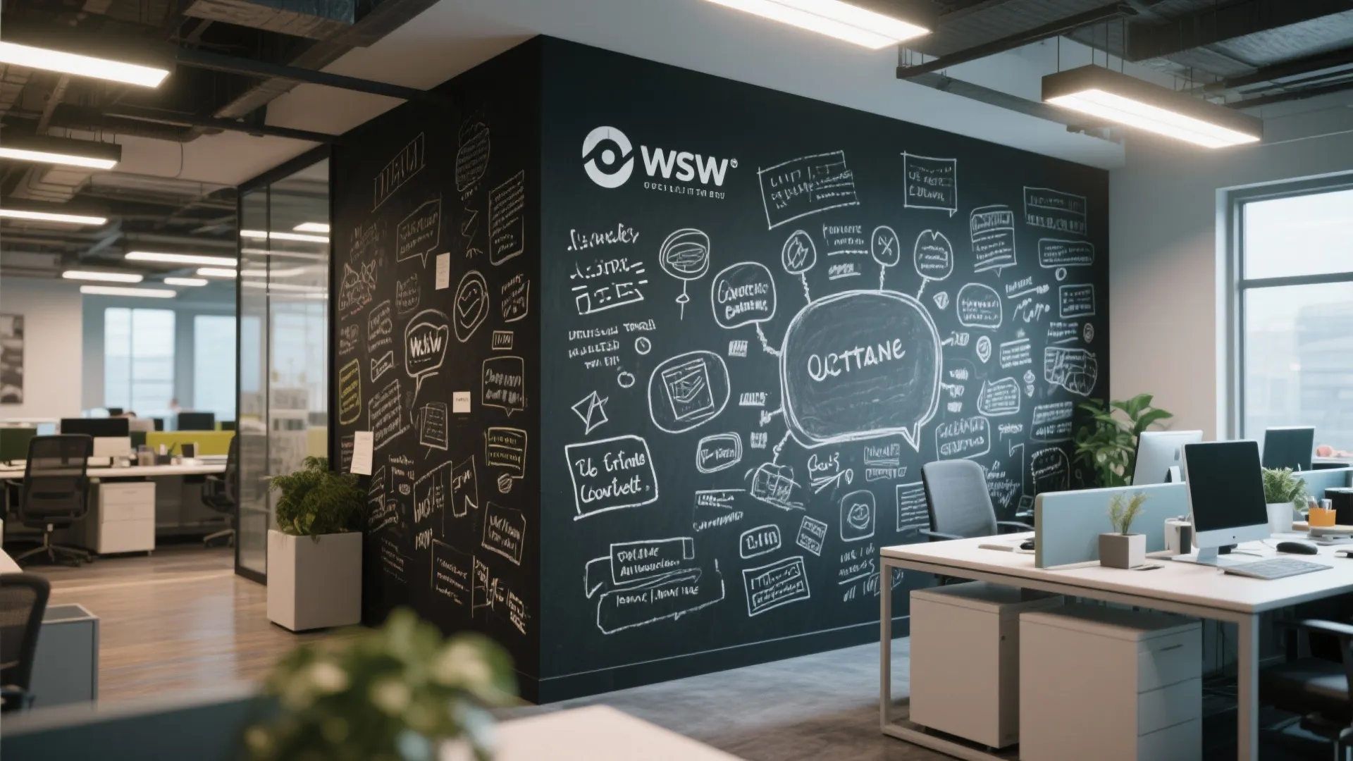 8. Chalkboard Paint Sections