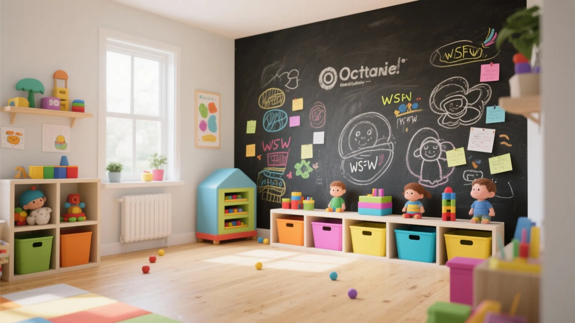 5. Chalkboard Statement Wall