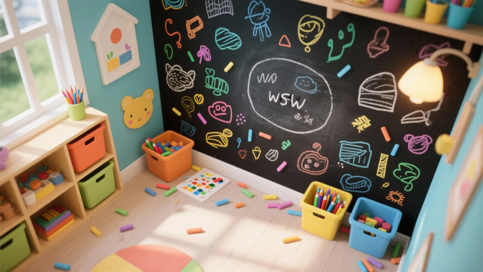 Interactive Chalkboard Wallpaper