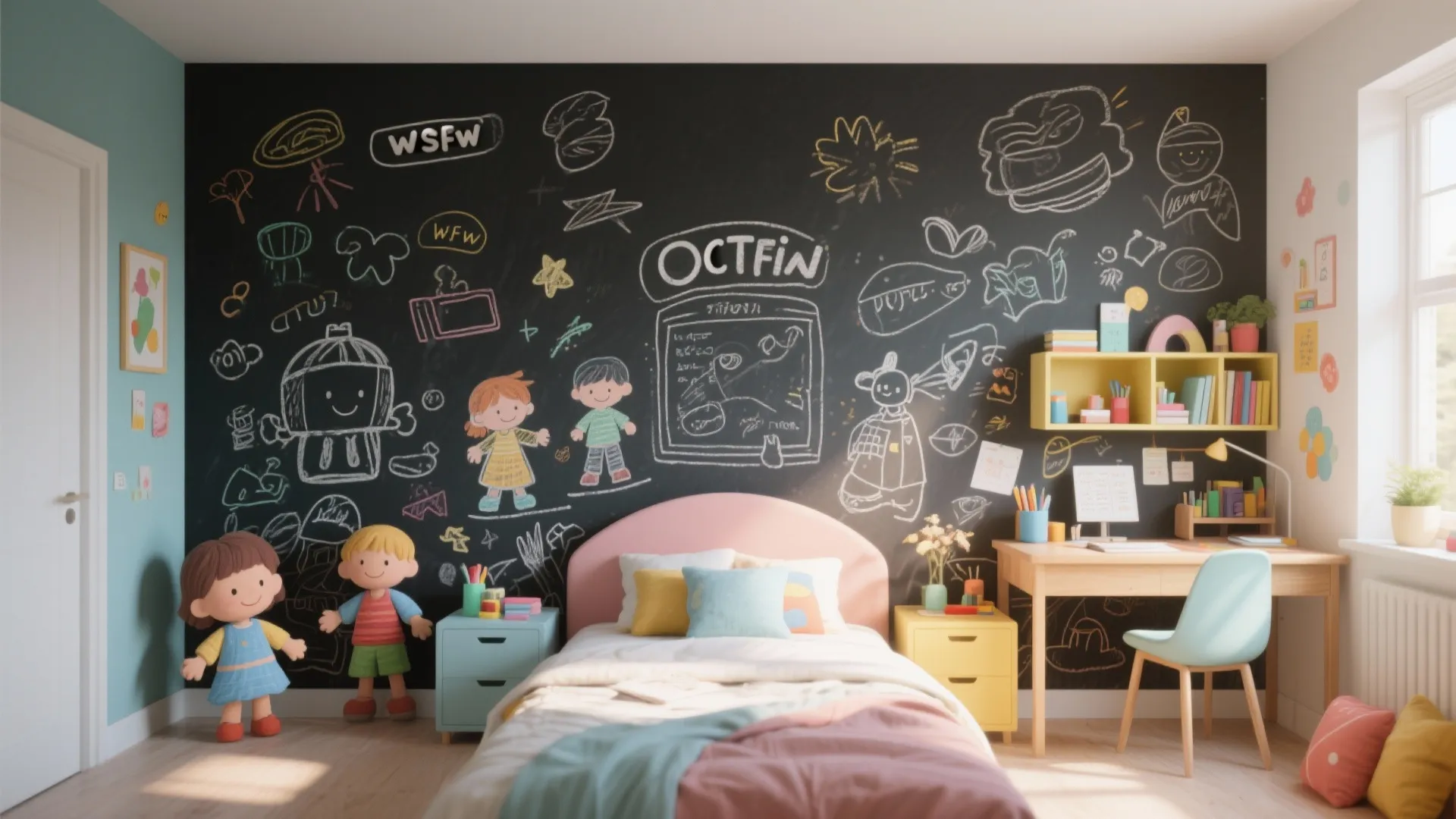 Interactive Chalkboard Wallpaper