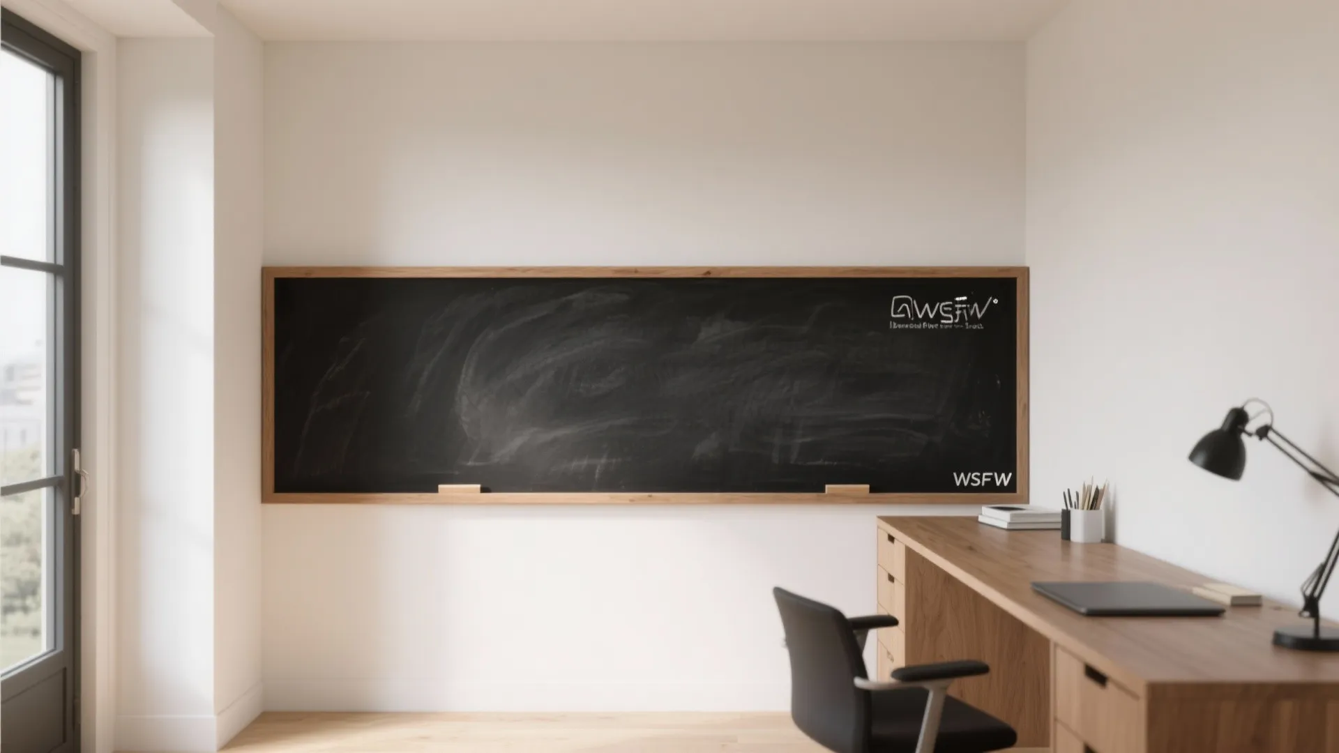 Chalkboard or Whiteboard Paint Zone