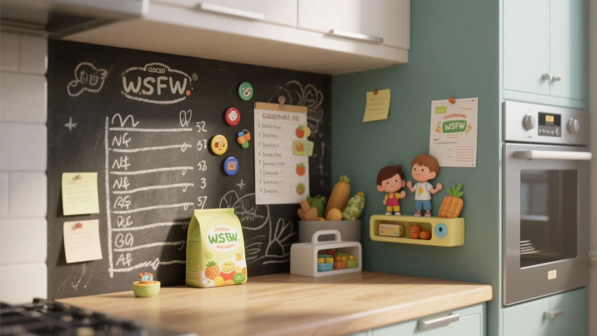 4. Chalkboard or Magnetic Paint for Functional Zones