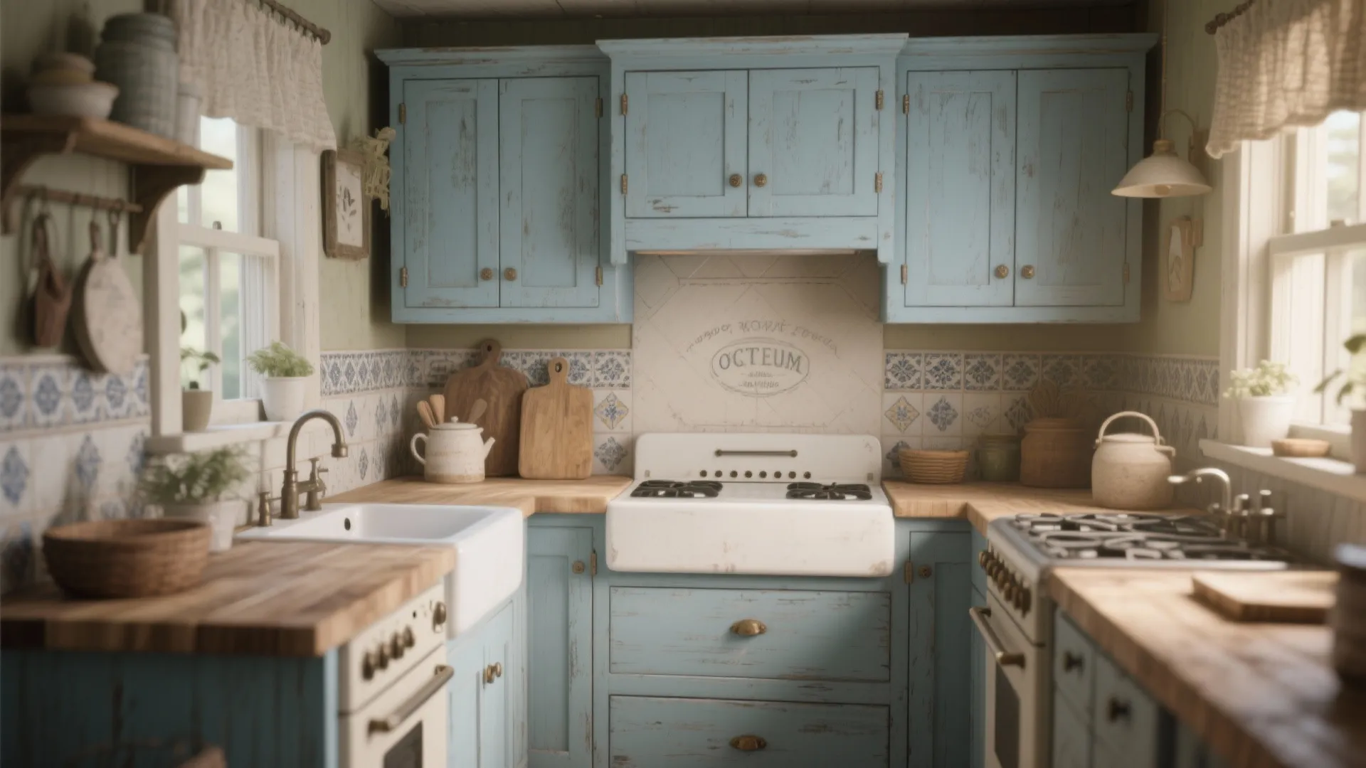 4. Chalky Blue for Vintage Charm