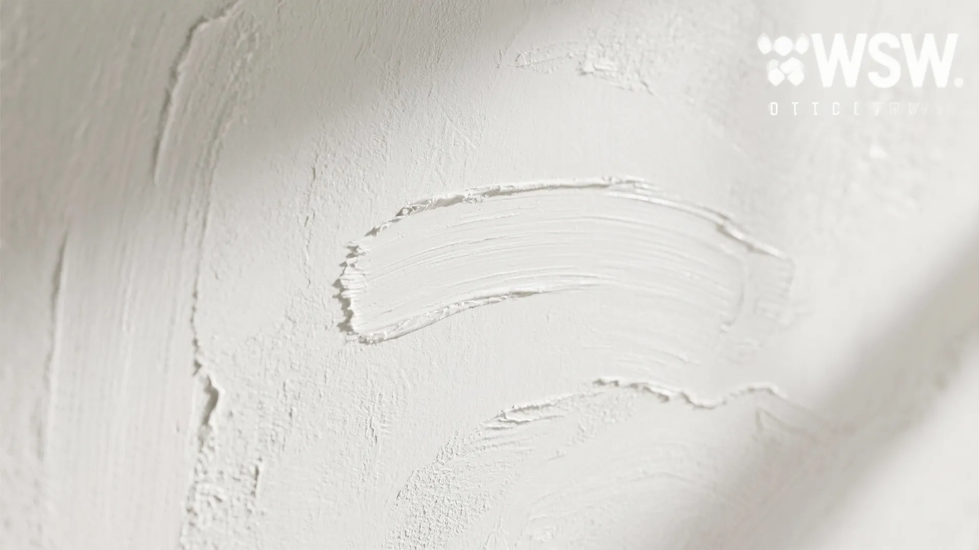 Close-up of chalky off-white limewash wall showing textured brush strokes and matte finish.