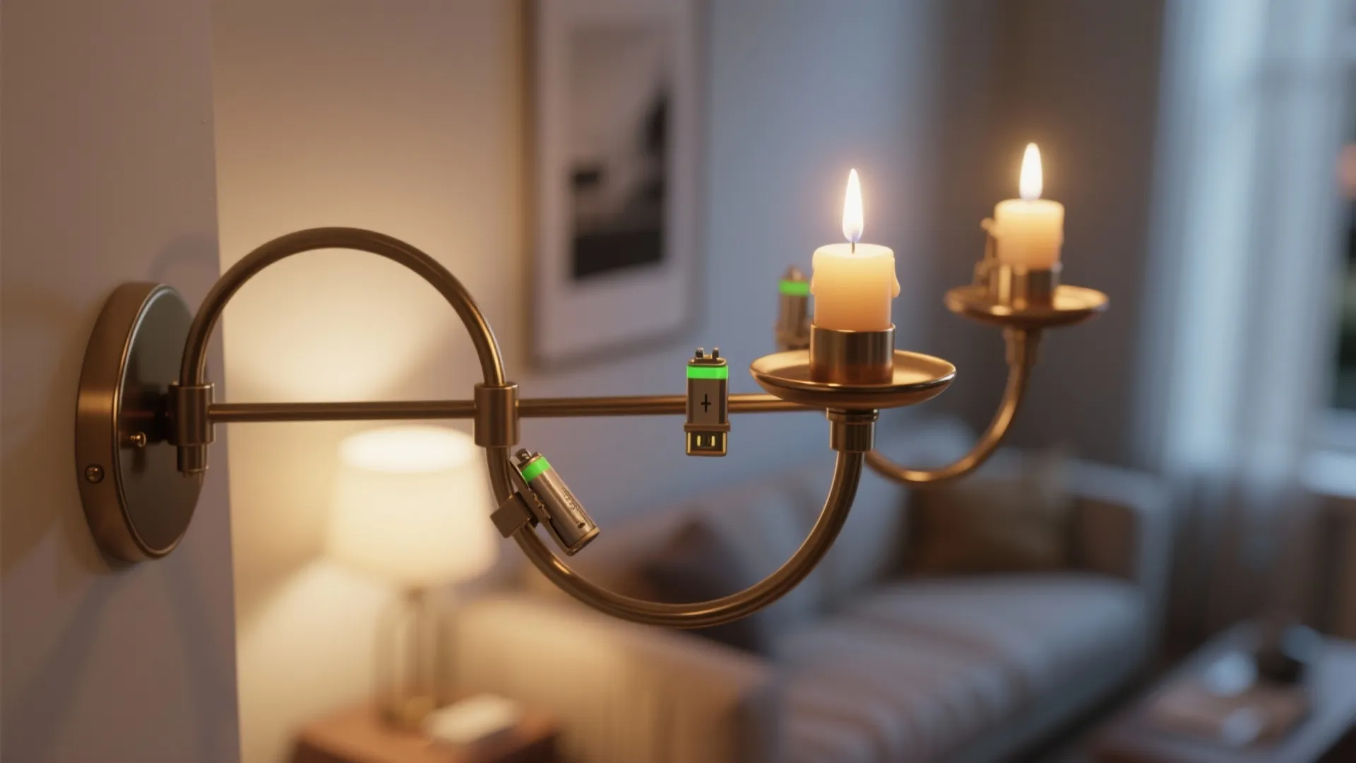 2. Clip-On LED Ornaments for Chandeliers