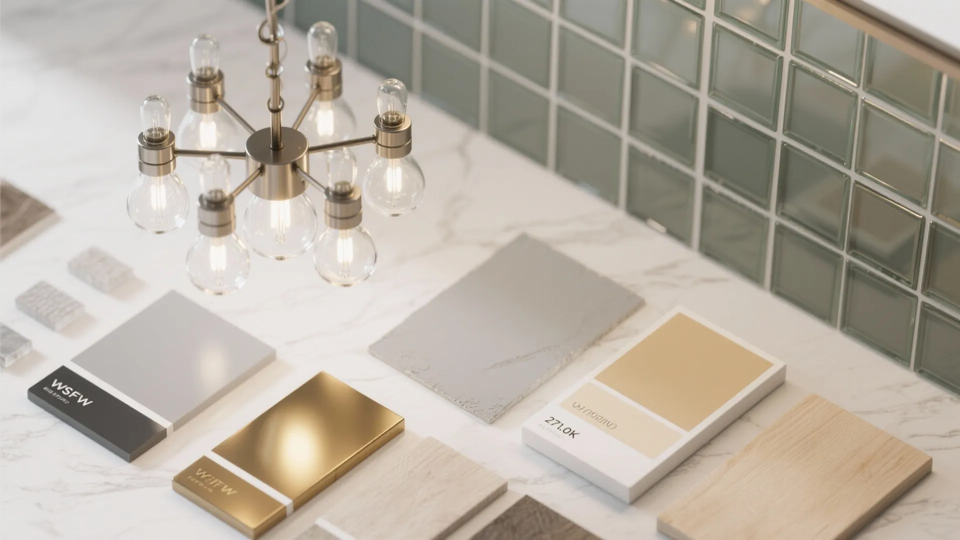 Mini chandeliers with clear glass for sparkle