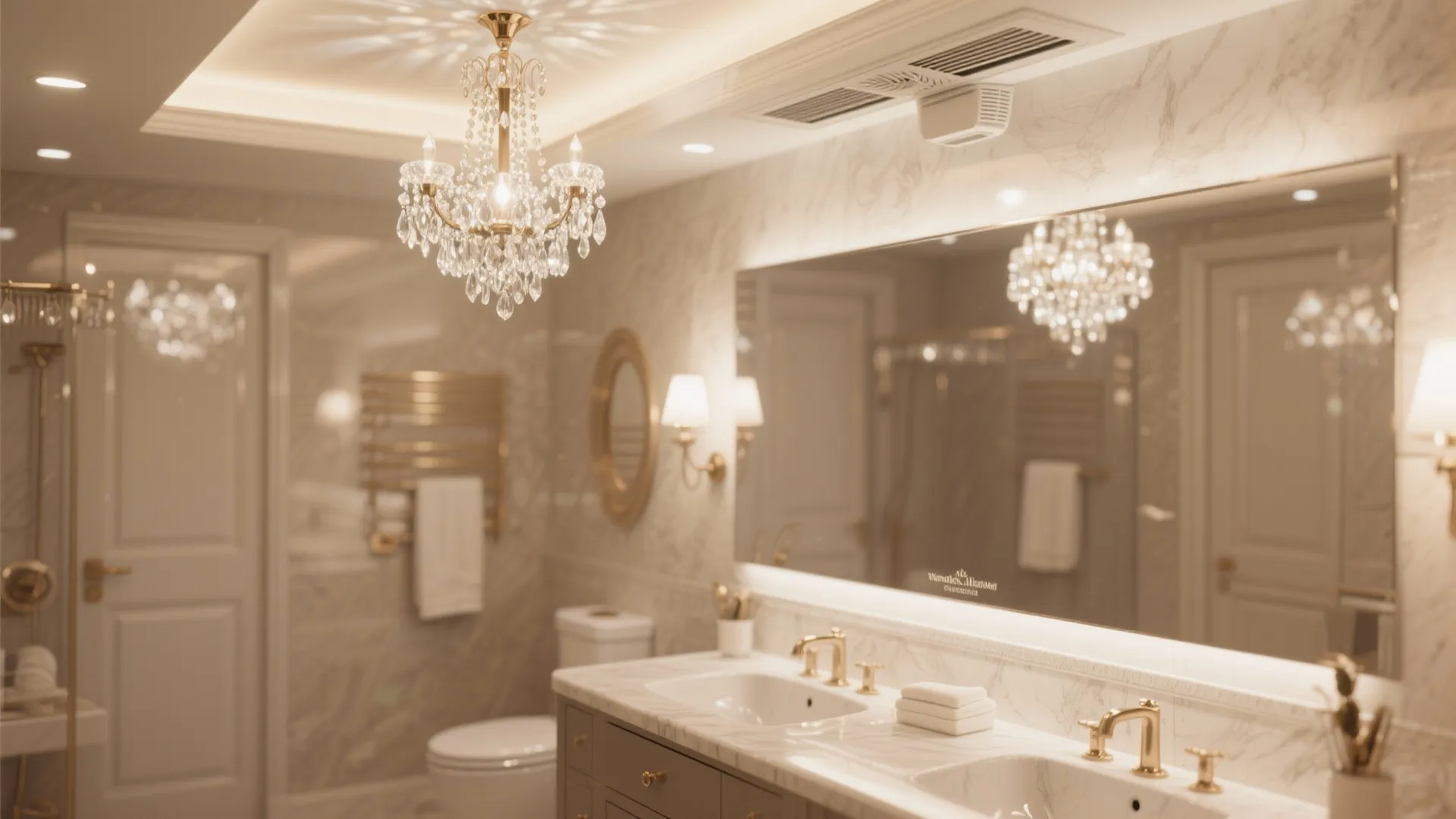 Tip 5: Chandelier Accent with Hidden Ventilation