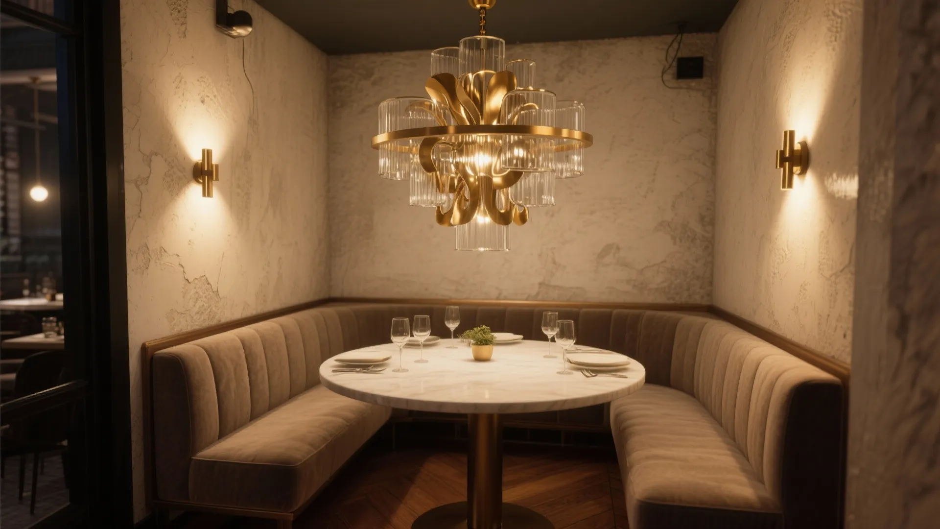 Statement Chandeliers and Layered Lighting