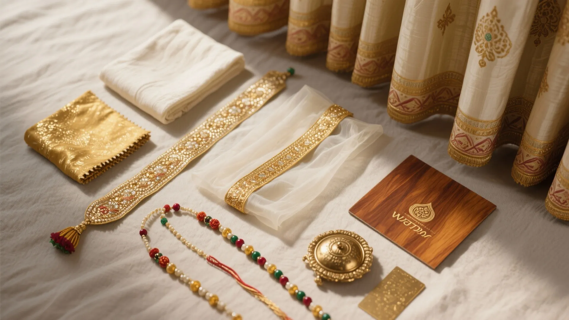 Idea 3: Chanderi Panels With a Toran Valance