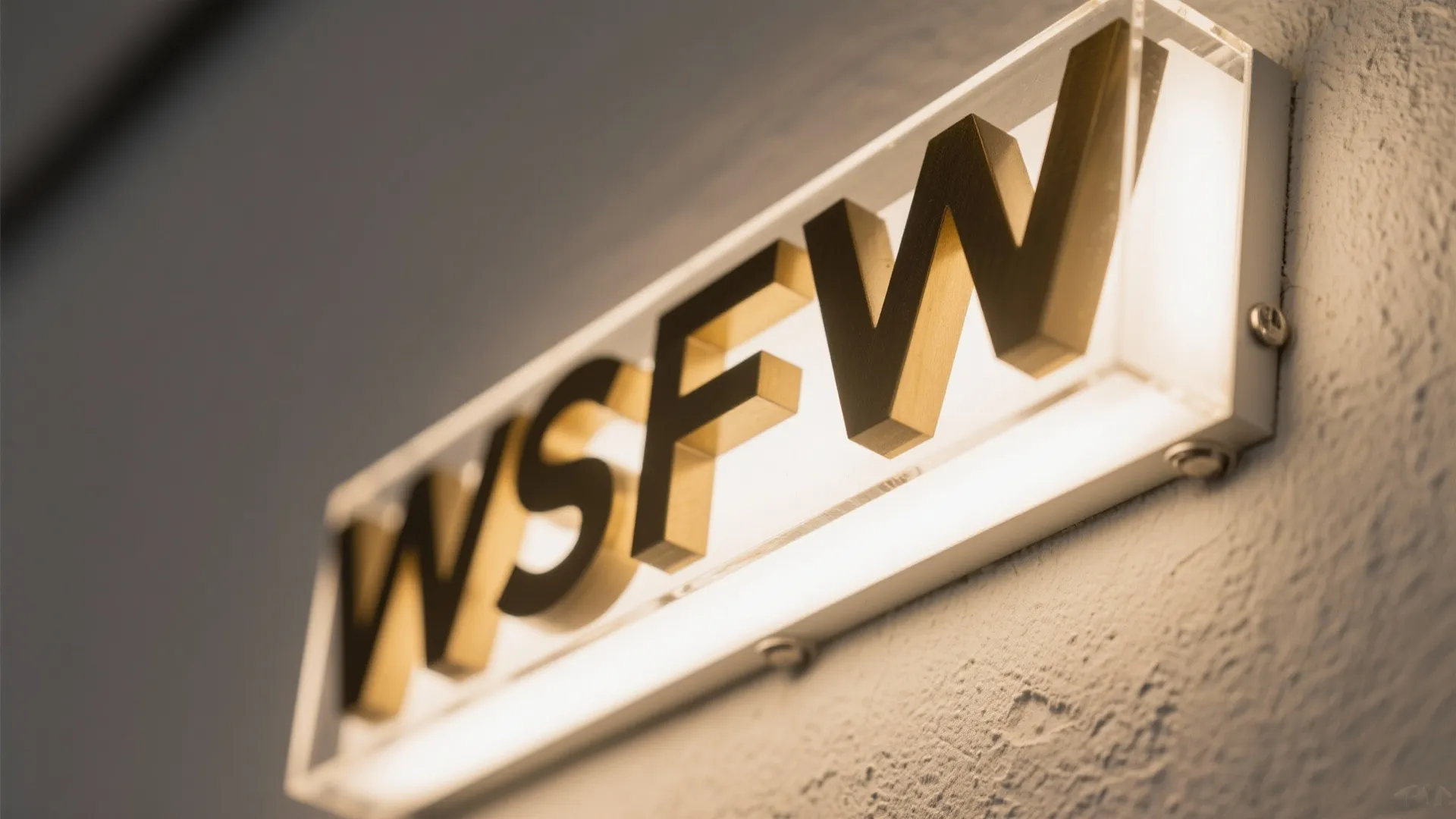 Signage-as-architecture: monograms, LED channel letters, and plinths