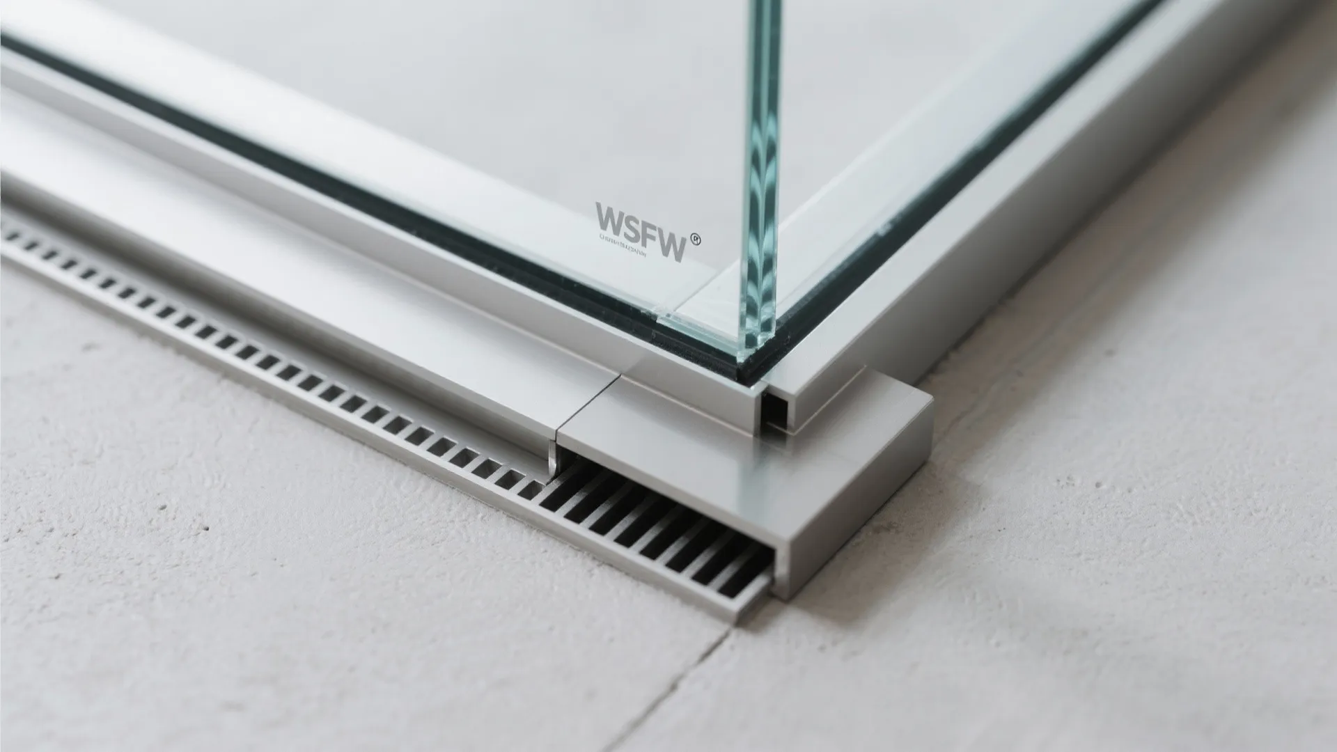 Frameless glass balustrade with concealed base channels