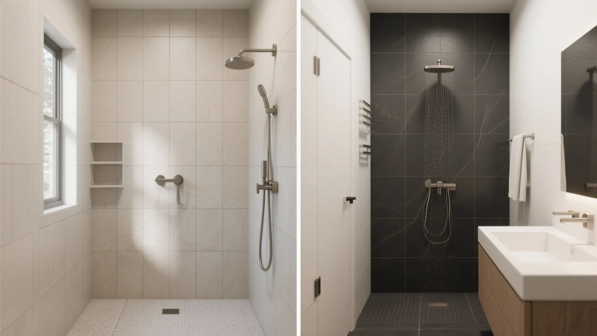 Charcoal Accents with Soft Neutrals