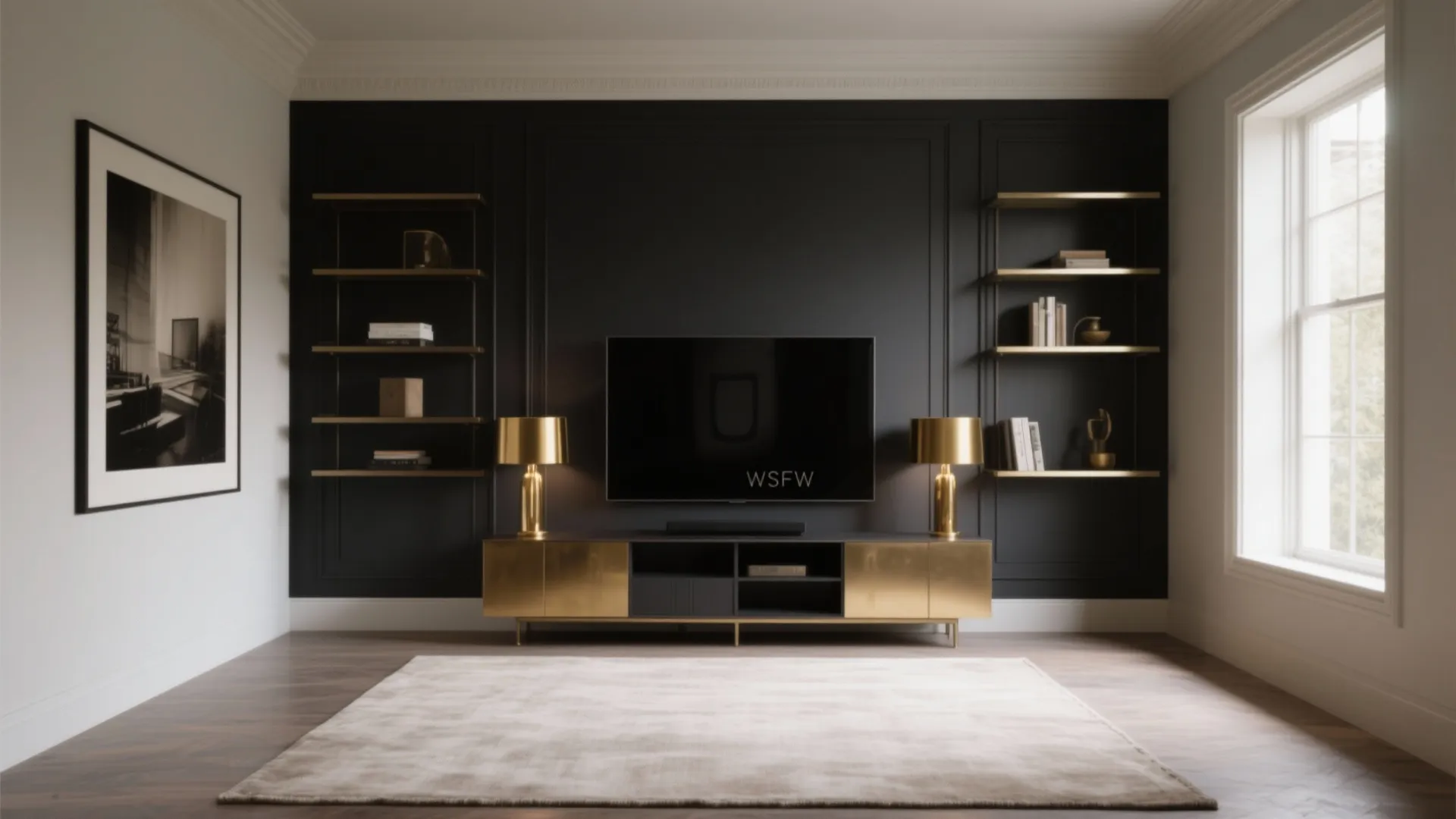 Moody Accent Wall for Focus