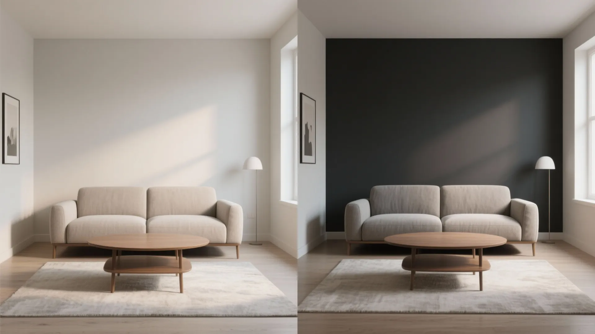 High-Contrast Accent Wall