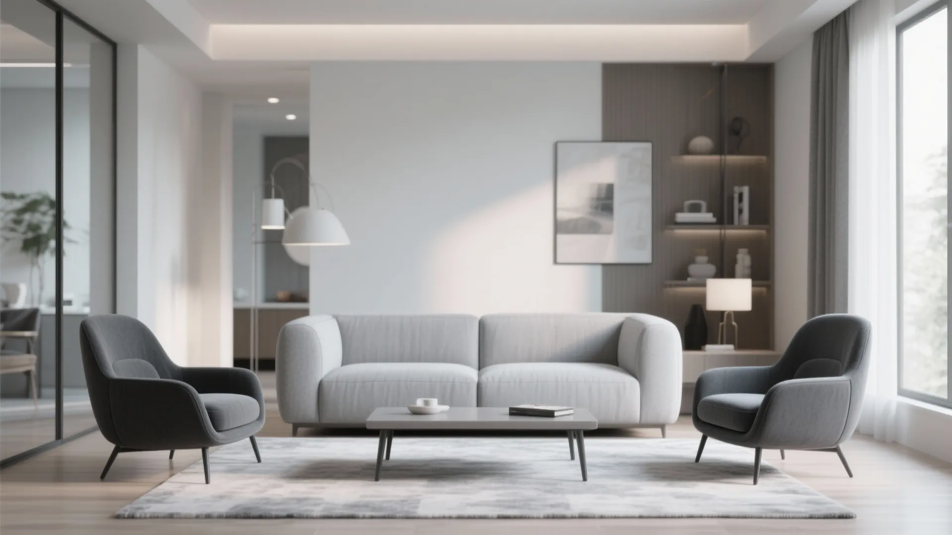 4. Accent Chairs in Charcoal